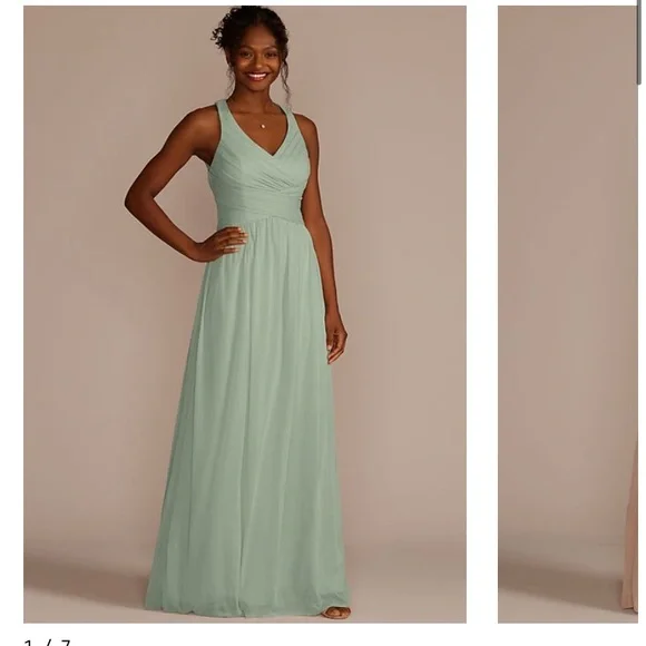 David's Bridal | Dresses | Davids Bridal Bridesmaid Dress Dusty Sage |  Poshmark